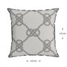 Capa para Almofada com Cordonê 43x43cm Náutica Belchior - 2