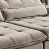 Sofá Retrátil Reclinável 4 Lugares Bege Imperatore 250cm Fabrispuma - 6