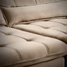 Sofá Retrátil Reclinável 4 Lugares Bege Imperatore 250cm Fabrispuma - 5
