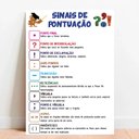 Ver imagem 1 de Placa Educacional Sinais De Pontuação - 40x60cm