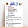 Placa Educacional Sinais De Pontuação - 40x60cm - 1