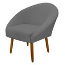 Ver imagem 1 de Poltrona Decorativa para Sala Recepção Manicure Consultório Stella Suede