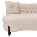 Ver imagem 5 de Sofá 3 Lugares Orgânico Curvo Tókio 180cm Veludo Marfim