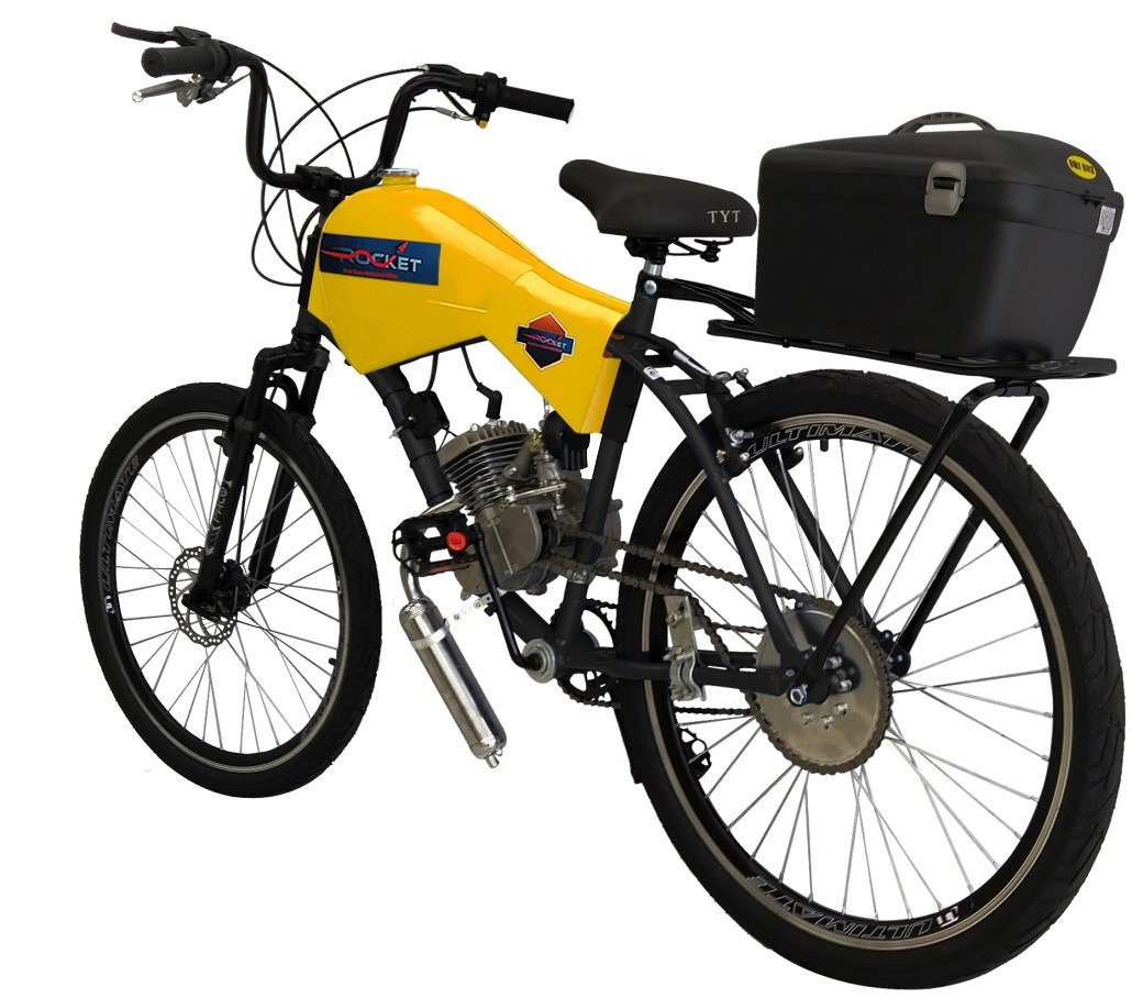 Bicicleta Motorizada 80cc Fr Disk/Susp com Carenagem Cargo Rocket - 3
