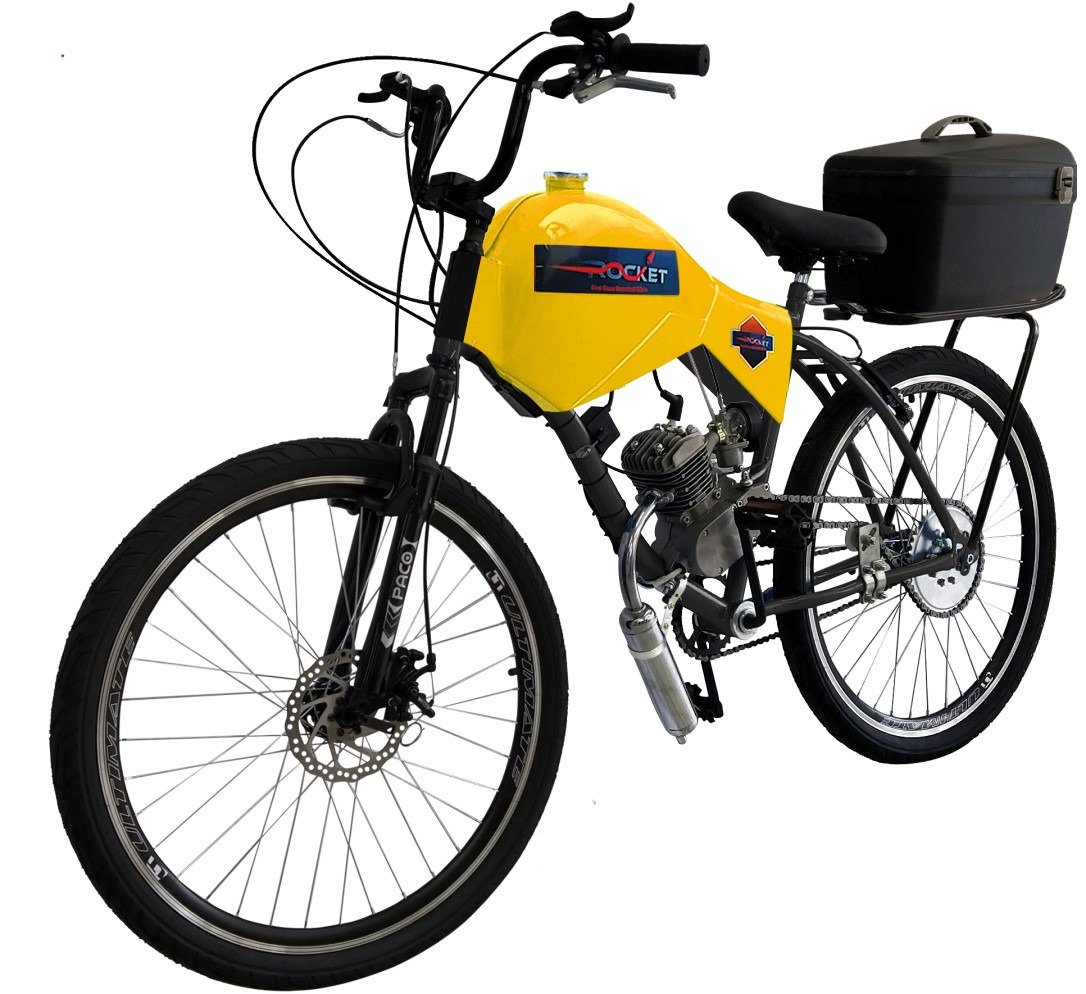 Bicicleta Motorizada 80cc Fr Disk/Susp com Carenagem Cargo Rocket - 2