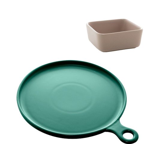 Conjunto de Porcelana Nordico - Servir - Verde Escuro Bon Gourmet