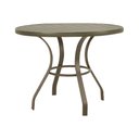 Ver imagem 2 de Kit Mesa Dubai em Aluminio Ripado 1,00m com 6 Cadeiras Dubai em Aluminio e Corda Nautica Bege