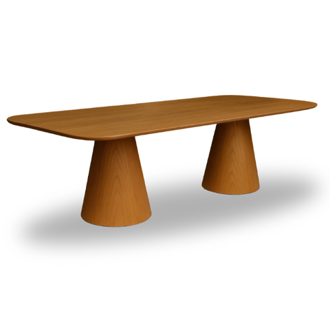 Mesa de Jantar Cone Retangular Vitta 244x137cm Madeira Freijó