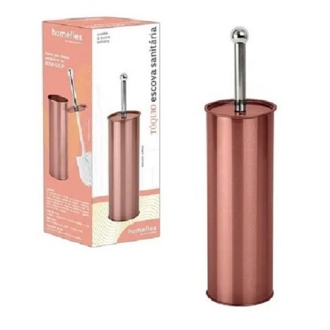 Escova Sanitária Inox Rose Vaso Banheiro Home Flex Tóquio - 2