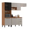 Cozinha Modulada Completa 10 Portas 02 Gavetas Firenze Amêndola Nude Prime Tx Demóbile - 3
