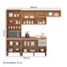 Cozinha Modulada Completa 10 Portas 02 Gavetas Firenze Amêndola Nude Prime Tx Demóbile - 2