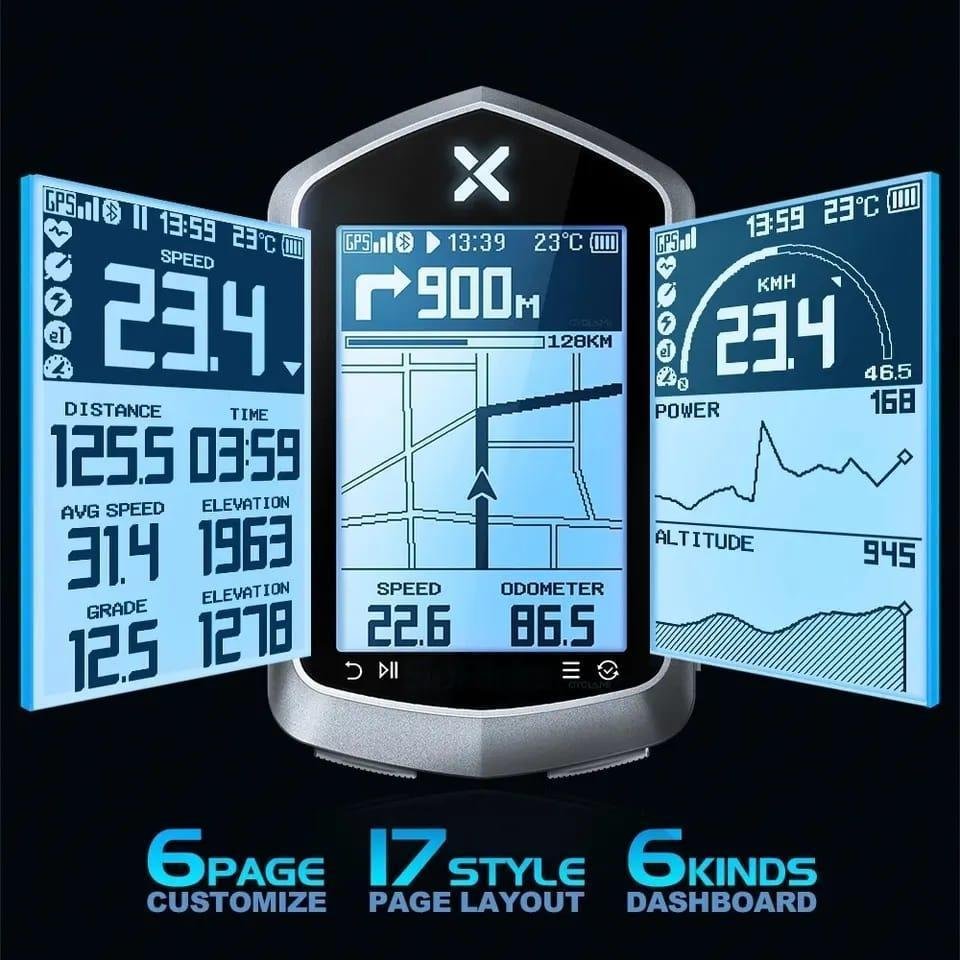 Ciclocomputador Xoss Nav2 Plus Mapa Gpx Navegação Strava Ant - 2