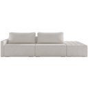 Ver imagem 3 de Sofá Ilha Modular para Sala 232cm com Puff Dublin K01 Bouclê Creme - Lyam Decor