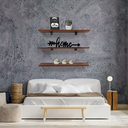 Ver imagem 2 de Kit Prateleira Decorativa Reta Simples MDF Amadeirado 60x15cm 3 pçs - Smart Eco