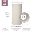 Ver imagem 2 de Cúpula Clássica de Abajur Luminária 24x13x13cm Tecido Algodão Soquete Nacional Ref 84