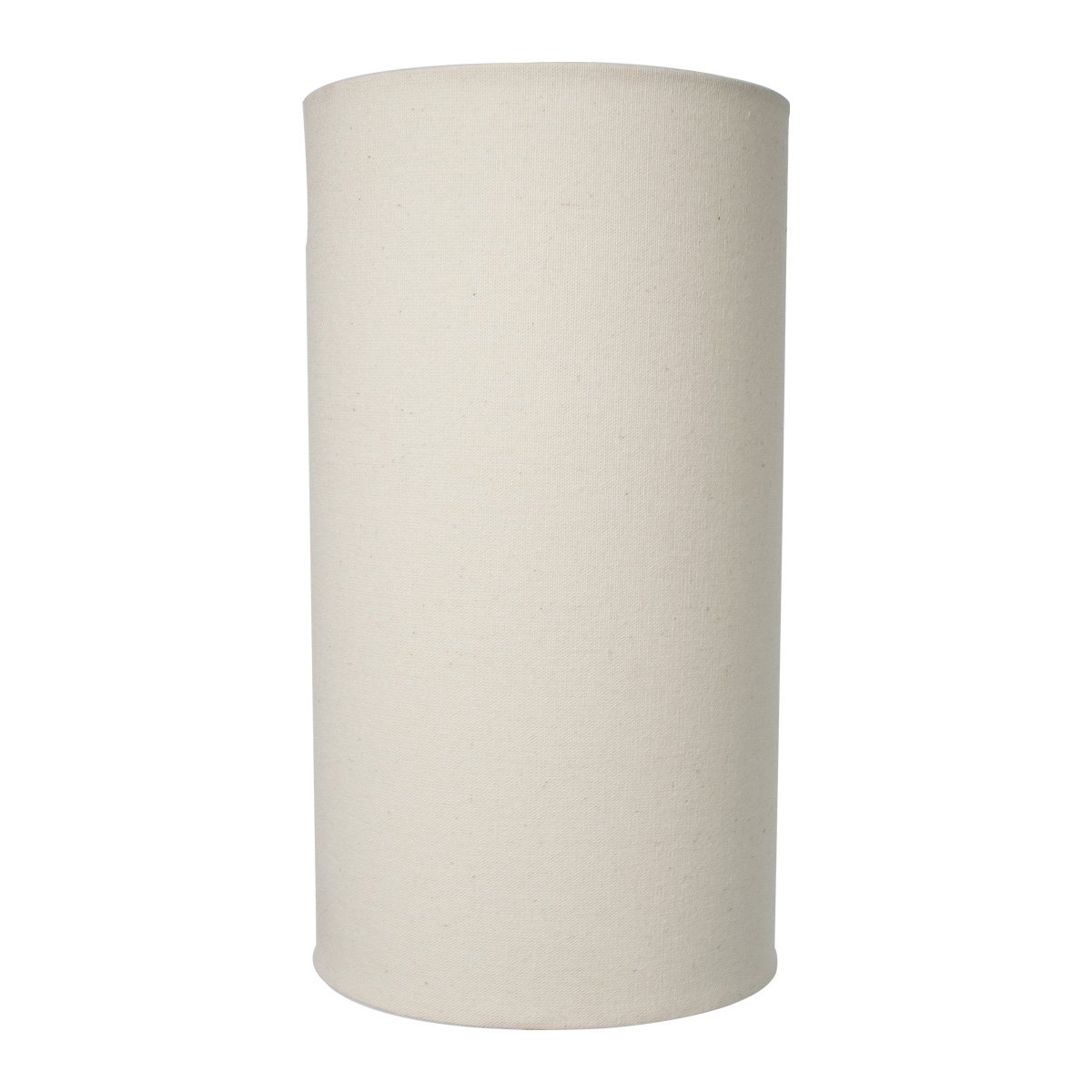 Cúpula Cilindrica Para Abajur Tecido Algodão Bege Ref 84