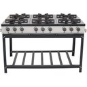 Ver imagem 1 de Fogão Industrial 6 Bocas Baixa Pressão Venâncio Linha Bravo Esmaltado Cinza Br6b