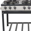 Ver imagem 2 de Fogão Industrial 6 Bocas Baixa Pressão Venâncio Linha Bravo Esmaltado Cinza Br6b