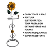 Porta Papel Higiênico 1 Rolo de Chão em Ferro com Rosa:amarelo - 4