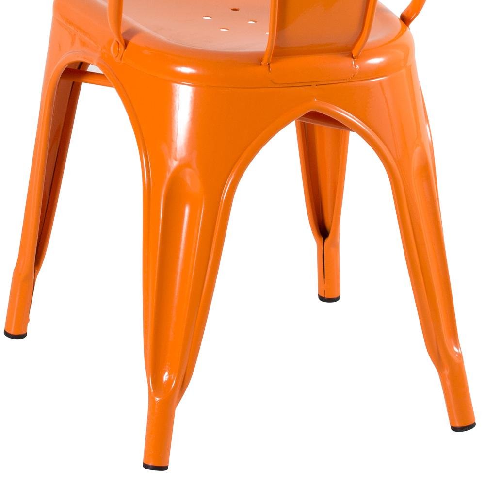 Kit 4 Cadeiras Iron Tolix - Laranja - 6