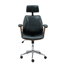 Ver imagem 2 de Cadeira Office Lisboa Pu Preto Base Giratória Cromada