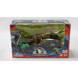 Dinossauro Velociraptor Emite Som Verde Adijomar - 1