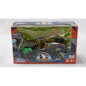 Dinossauro Velociraptor Emite Som Verde Adijomar