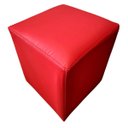 Ver imagem 1 de Puff Banqueta Quadrado Cubo em Corino Corano®:vermelho