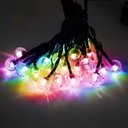 Ver imagem 4 de Cordão Lâmpadas Solar Luzes Leds Bolinhas Colorida Natal 5m