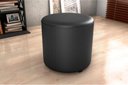 Ver imagem 2 de Puff Decorativo Sala Descando Copenhage Premium Sintetico Preto Matrix