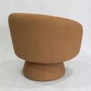 Ver mais imagens de Poltrona Decorativa Giratória com Puff Liz Bouclé Terracota - Nexta Casa