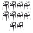 Ver imagem 1 de Kit com 10 Cadeiras para Sala de Jantar Allegra Solna Preto