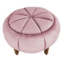 Ver imagem 1 de Puff da Vinci Abóbada 65 Cm Suede Slk Decor Amara Rosa Claro