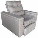 Ver imagem 4 de Poltrona do Papai Retrátil Reclinável Linho Rústico Conforto Larbelle