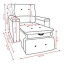 Ver imagem 3 de Poltrona do Papai Retrátil Reclinável Linho Rústico Conforto Larbelle