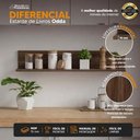 Ver imagem 2 de Prateleira Decorativa de Parede Odda 100cm Marrom MDP 15mm