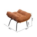 Ver imagem 3 de Puff de Ferro Madeira e Estofado Living Costela Espresso Móveis