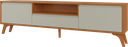 Ver imagem 4 de Conjunto Rack + Buffet Vertex Rack Off White/Naturalle Buffet Off White/Naturalle Rack 180 cm Mavaul