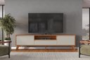 Ver imagem 3 de Conjunto Rack + Buffet Vertex Rack Off White/Naturalle Buffet Off White/Naturalle Rack 180 cm Mavaul
