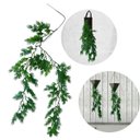 Ver imagem 1 de Kit 9 Hastes Planta Artificial Pendente 75cm Folhas Verdes Realistas Premium