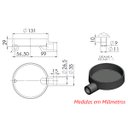 Ver imagem 2 de Queimador Palmatoria Curto Completo de Fogão em Ferro 13cm