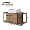 Ver imagem 3 de Gabinete para Banheiro Suspenso Industrial com Cuba Ametista Branca Mel