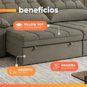 Ver imagem 5 de Sofá Retrátil e Reclinável 4 Lugares 2,50m Monique