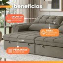 Ver imagem 4 de Sofá Retrátil e Reclinável 4 Lugares 2,50m Monique