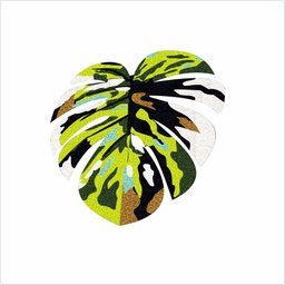 TAPETE CAPACHO PLANTA, FORMATO FOLHA, PARA DECORAÇÃO DE SALA QUARTO BANHEIRO E VARANDAS. - 2