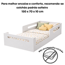 Ver imagem 3 de Cama Infantil Montessoriana Baixa para Quarto de Criança em Mdf com Proteção Lateral