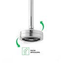 Ver imagem 2 de Chuveiro Ducha de Teto Autolimpante Redondo Big Obra - Prata