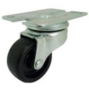 Ver imagem 2 de Kit 6 Rodizio Para Freezer Placa Com Recorte Giratório Sem Freio 41Mm Nylon Colson