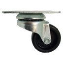 Ver imagem 5 de Kit 6 Rodizio Para Freezer Placa Com Recorte Giratório Sem Freio 41Mm Nylon Colson