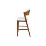Banqueta Dafne Banco Alto Bar Bistro Luxo Gourmet Madeira Cor Canela:linho Cru - 5